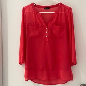 Express Coral Blouse